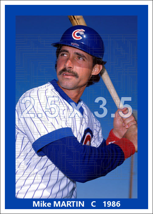 Mike Martin - 1986 Chicago Cubs - choose a size & style