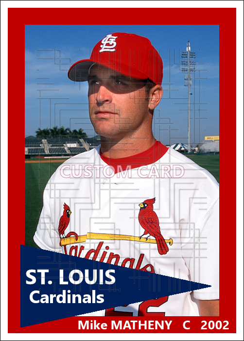 Mike Matheny - 2002 St. Louis Cardinals - choose a size & style