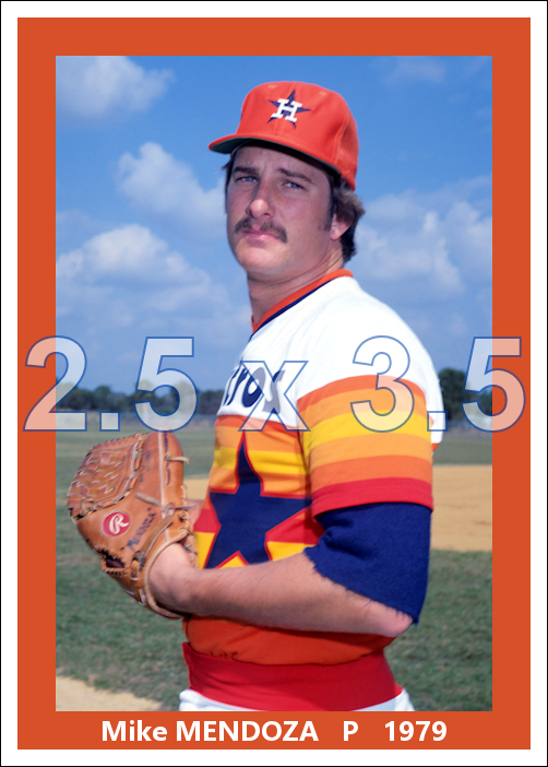 Mike Mendoza - 1979 Houston Astros - choose a size & style