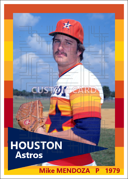 Mike Mendoza - 1979 Houston Astros - choose a size & style