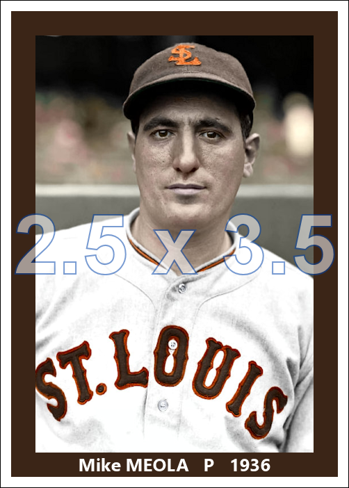 Mike Meola - 1936 St. Louis Browns - choose a size & style