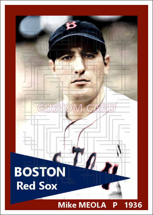 Mike Meola - 1936 Boston Red Sox - choose a size & style