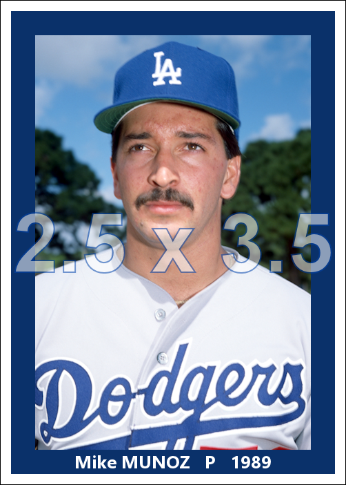Mike Munoz - 1989 Los Angeles Dodgers - choose a size & style