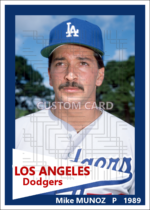Mike Munoz - 1989 Los Angeles Dodgers - choose a size & style