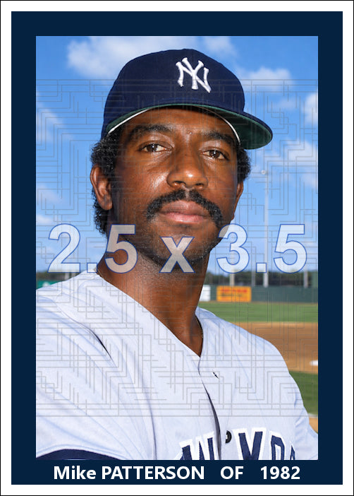 Mike Patterson - 1982 New York Yankees - choose a size & style