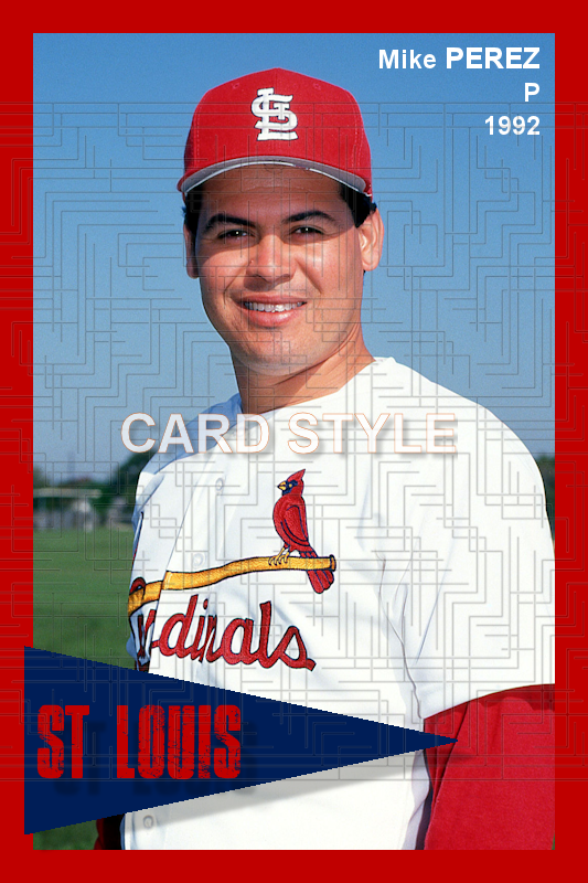 Mike Perez - 1992 St. Louis Cardinals - choose a size & style
