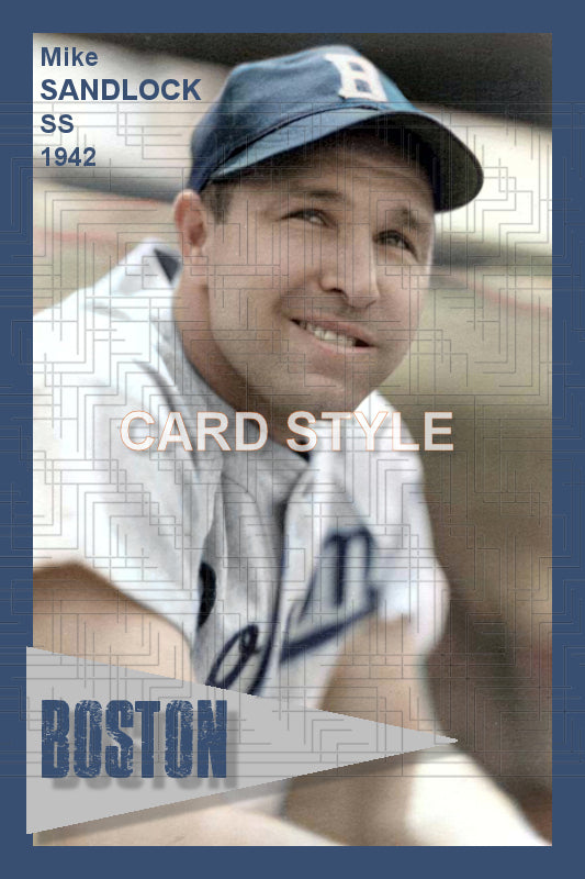 Mike Sandlock - 1942 Boston Braves - choose a size & style