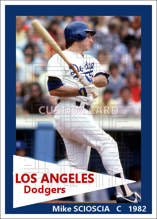 Mike Scioscia - 1982 Los Angeles Dodgers - choose a size & style