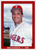 Mike Scioscia - 1994 Texas Rangers - choose a size & style
