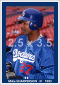 Mike Sharperson - 1993 Los Angeles Dodgers - choose a size & style