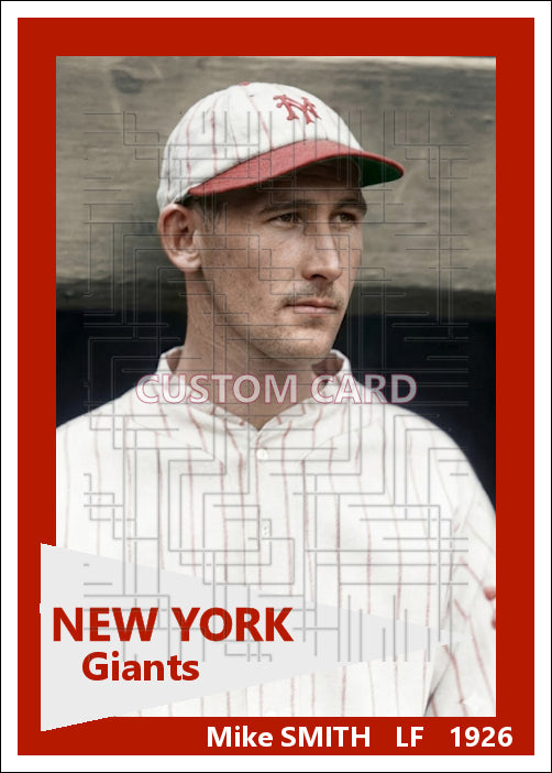 Mike Smith - 1926 New York Giants - choose a size & style