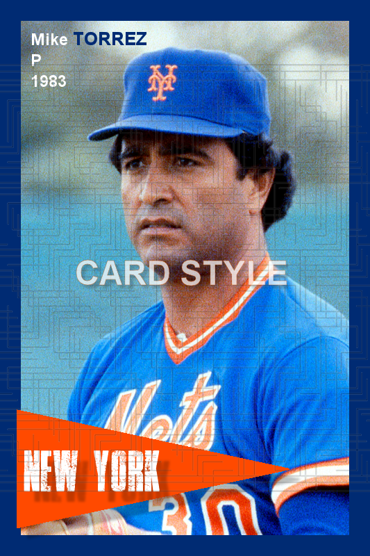Mike Torrez - 1983 New York Mets - choose a size & style