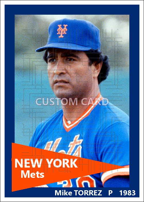 Mike Torrez - 1983 New York Mets - choose a size & style
