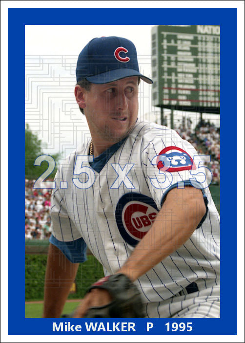 Mike Walker - 1995 Chicago Cubs - choose a size & style