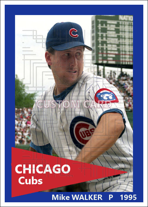 Mike Walker - 1995 Chicago Cubs - choose a size & style