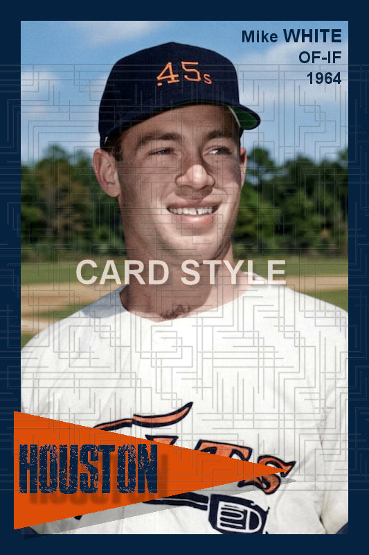 Mike White - 1964 Houston Colt .45s - choose a size & style