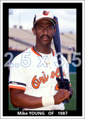 Mike Young - 1987 Baltimore Orioles - choose a size & style