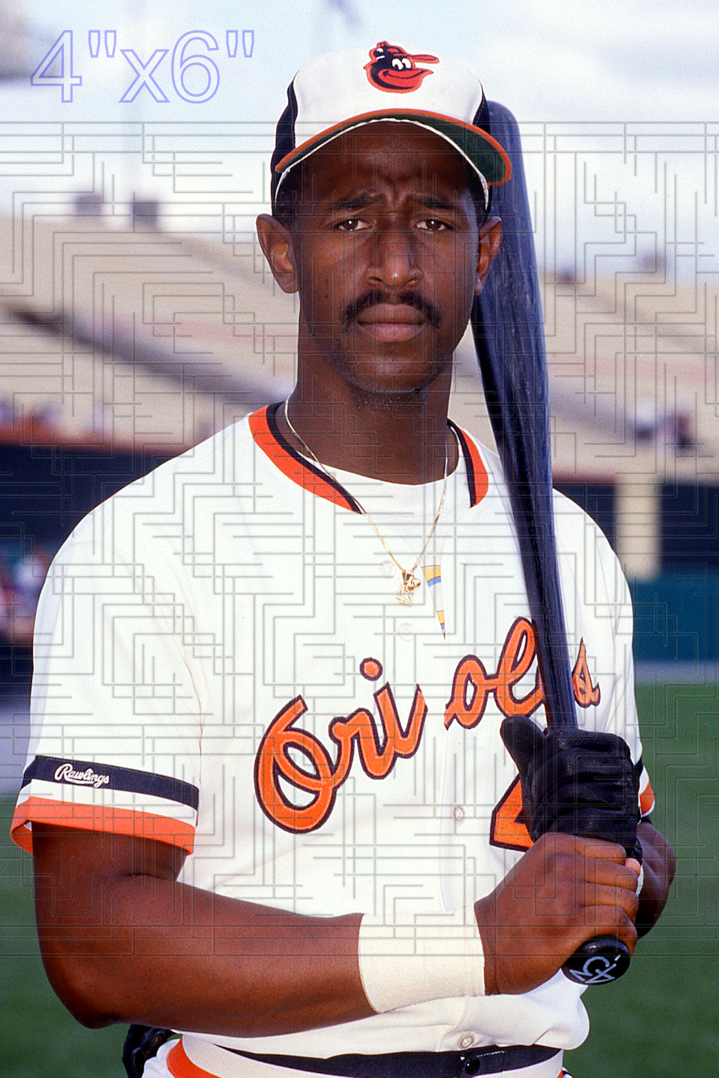 Mike Young - 1987 Baltimore Orioles - choose a size & style