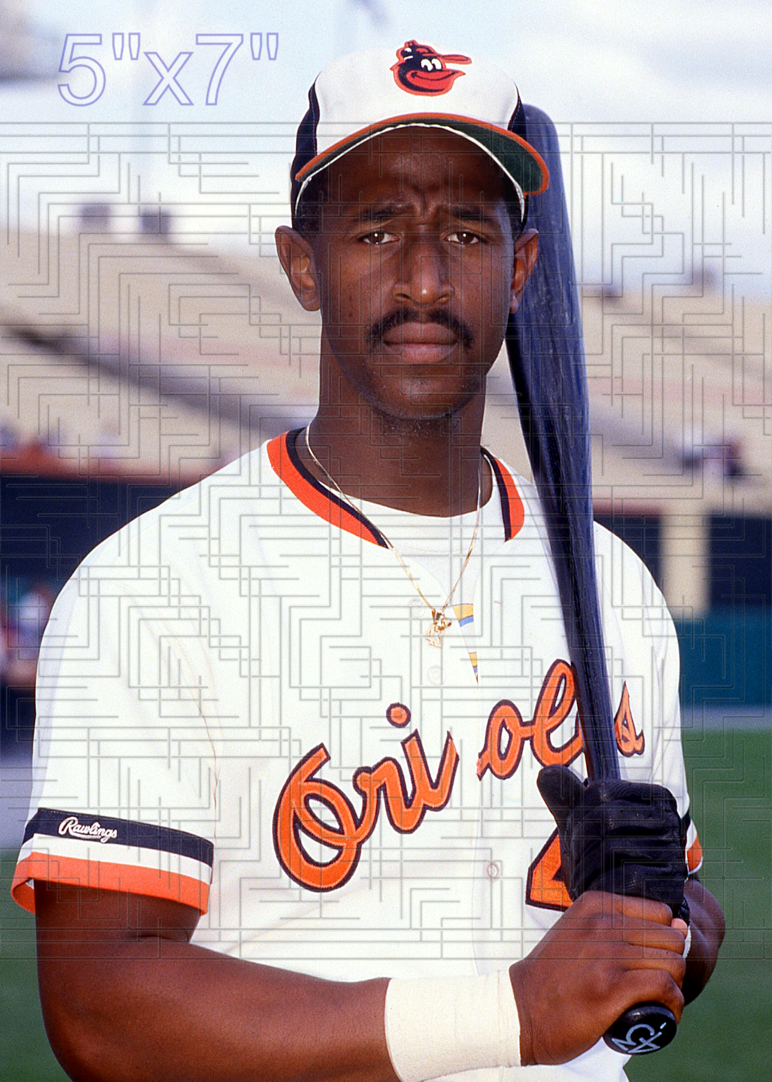 Mike Young - 1987 Baltimore Orioles - choose a size & style