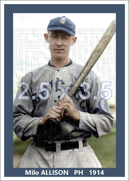 Milo Allison - 1914 Chicago Cubs - choose a size & style