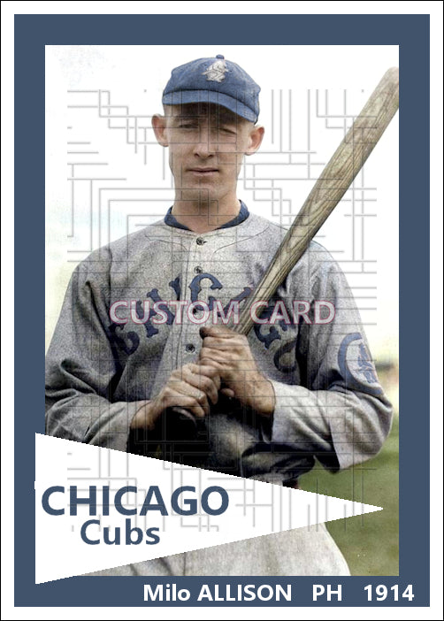 Milo Allison - 1914 Chicago Cubs - choose a size & style