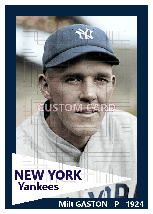 Milt Gaston - 1924 New York Giants - choose a size & style