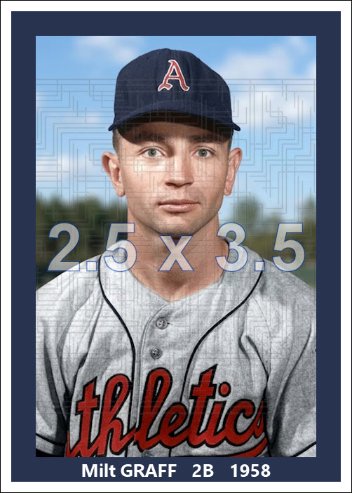 Milt Graff - 1958 Kansas City Athletics - choose a size & style