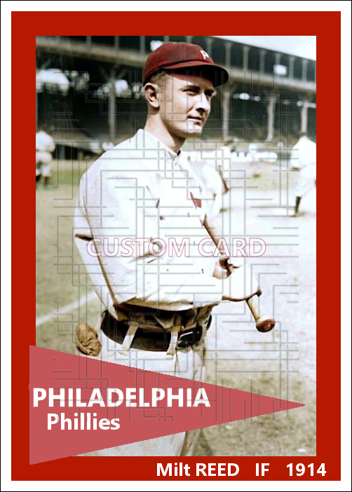 Milt Reed - 1914 Philadelphia Phillies - choose a size & style