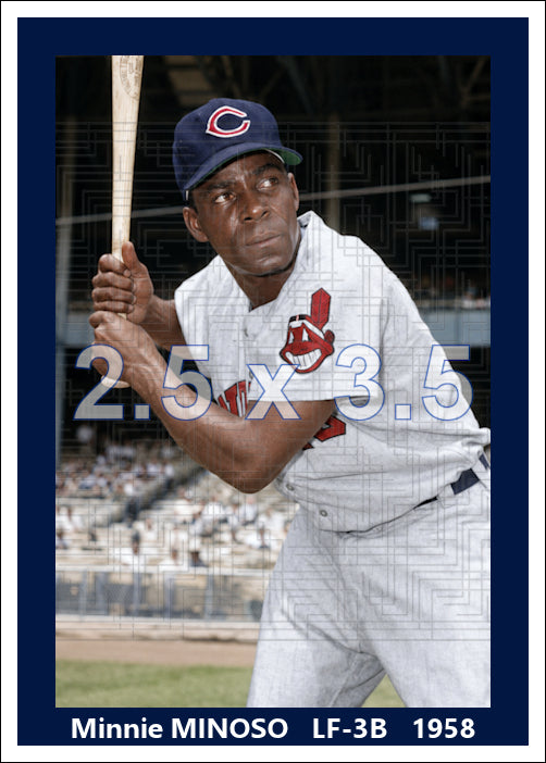 Minnie Minoso - 1958 Cleveland Indians - choose a size & style