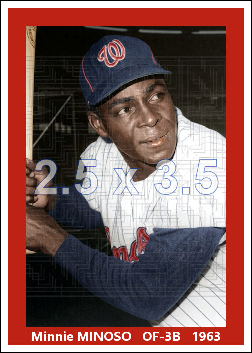 Minnie Minoso - 1963 Washington Senators - choose a size & style