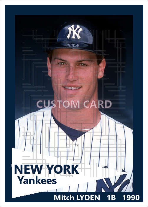 Mitch Lyden - 1987 New York Yankees spring training - choose a size & style