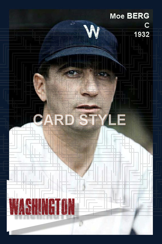 Moe Berg - 1932 Washington Senators - choose a size & style