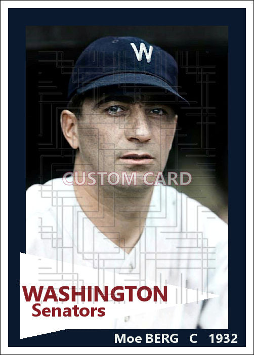 Moe Berg - 1932 Washington Senators - choose a size & style