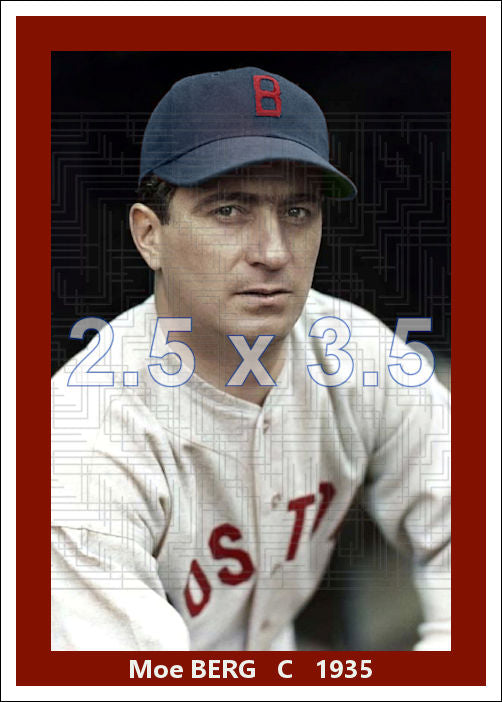 Moe Berg - 1935 Boston Red Sox - choose a size & style