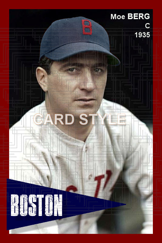 Moe Berg - 1935 Boston Red Sox - choose a size & style