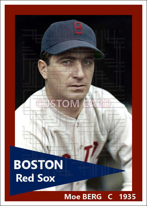 Moe Berg - 1935 Boston Red Sox - choose a size & style