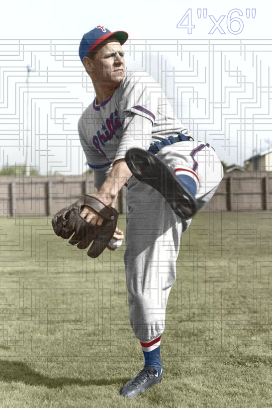 Monk Dubiel - 1948 Philadelphia Phillies - choose a size & style