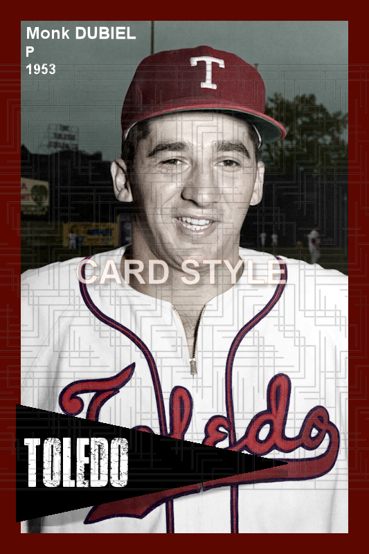 Monk Dubiel - 1953 Toledo Sox - choose a size & style