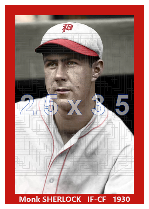 Monk Sherlock - 1930 Philadelphia Phillies - choose a size & style