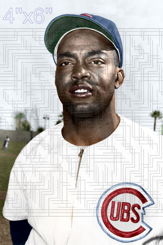 Monte Irvin - 1956 Chicago Cubs - choose a size & style