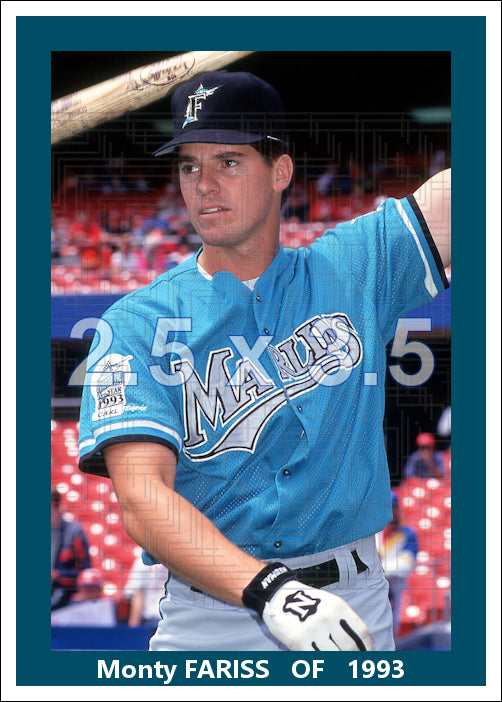 Monty Fariss - 1993 Florida Marlins - choose a size & style