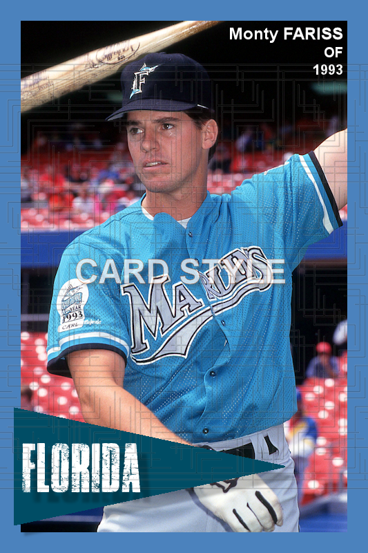 Monty Fariss - 1993 Florida Marlins - choose a size & style