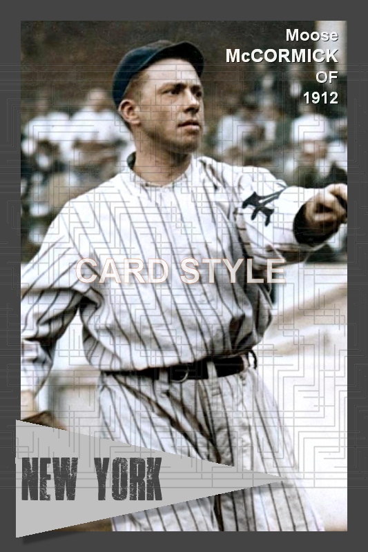 Moose McCormick - 1912 New York Giants - choose a size & style