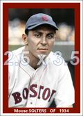 Moose Solters - 1934 Boston Red Sox - choose a size & style