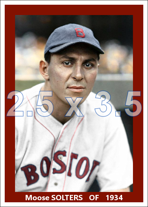 Moose Solters - 1934 Boston Red Sox - choose a size & style