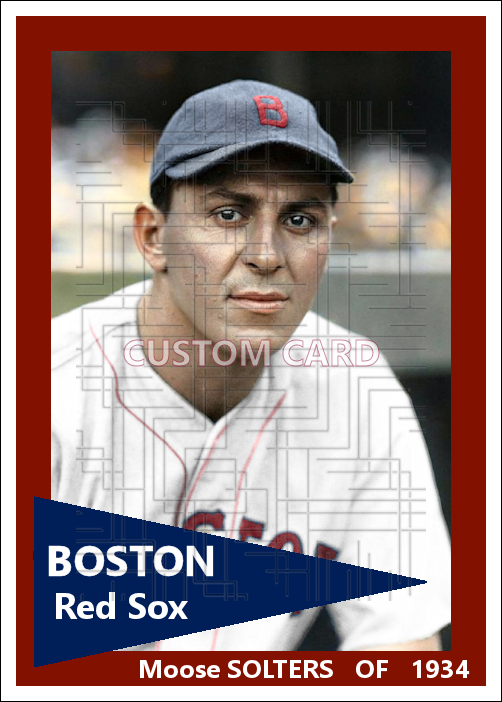 Moose Solters - 1934 Boston Red Sox - choose a size & style