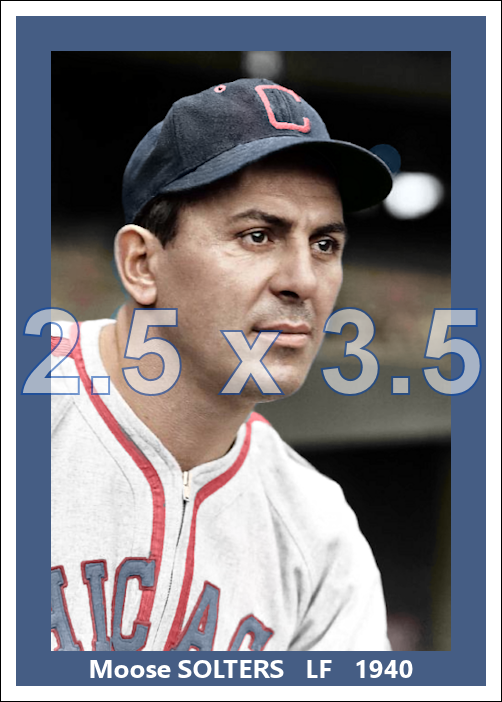 Moose Solters - 1940 Chicago White Sox - choose a size & style