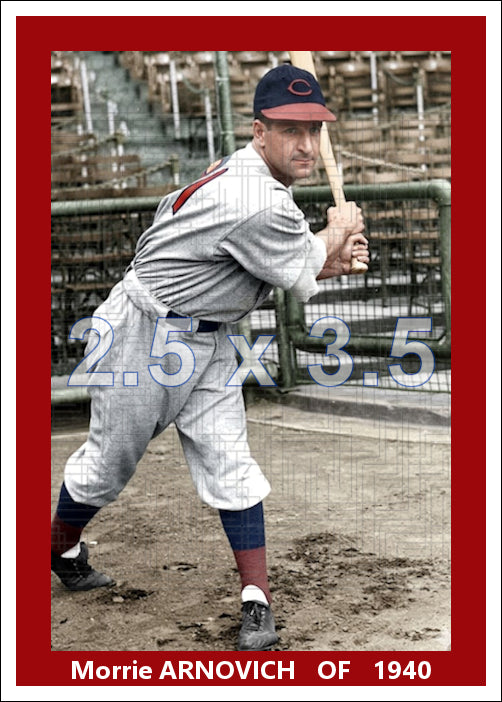 Morrie Arnovich - 1940 Cincinnati Reds - choose a size & style