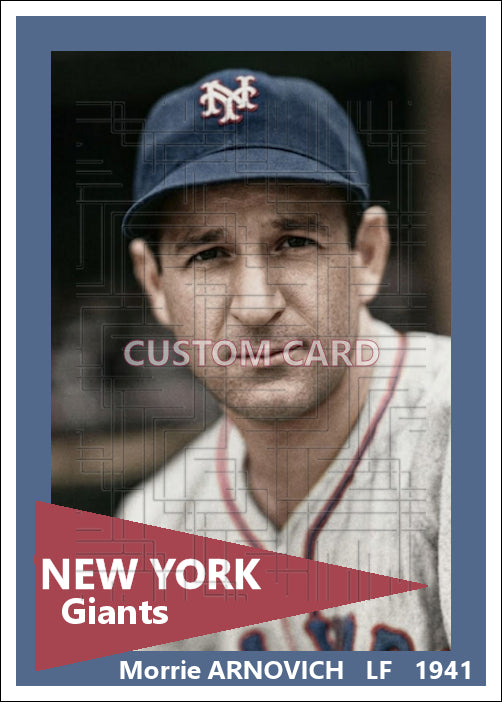 Morrie Arnovich - 1941 New York Giants - choose a size & style