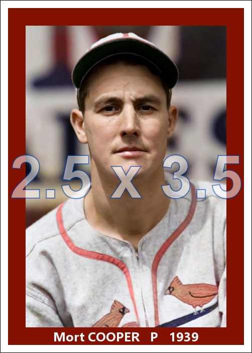 Mort Cooper - 1939 St. Louis Cardinals - choose a size & style